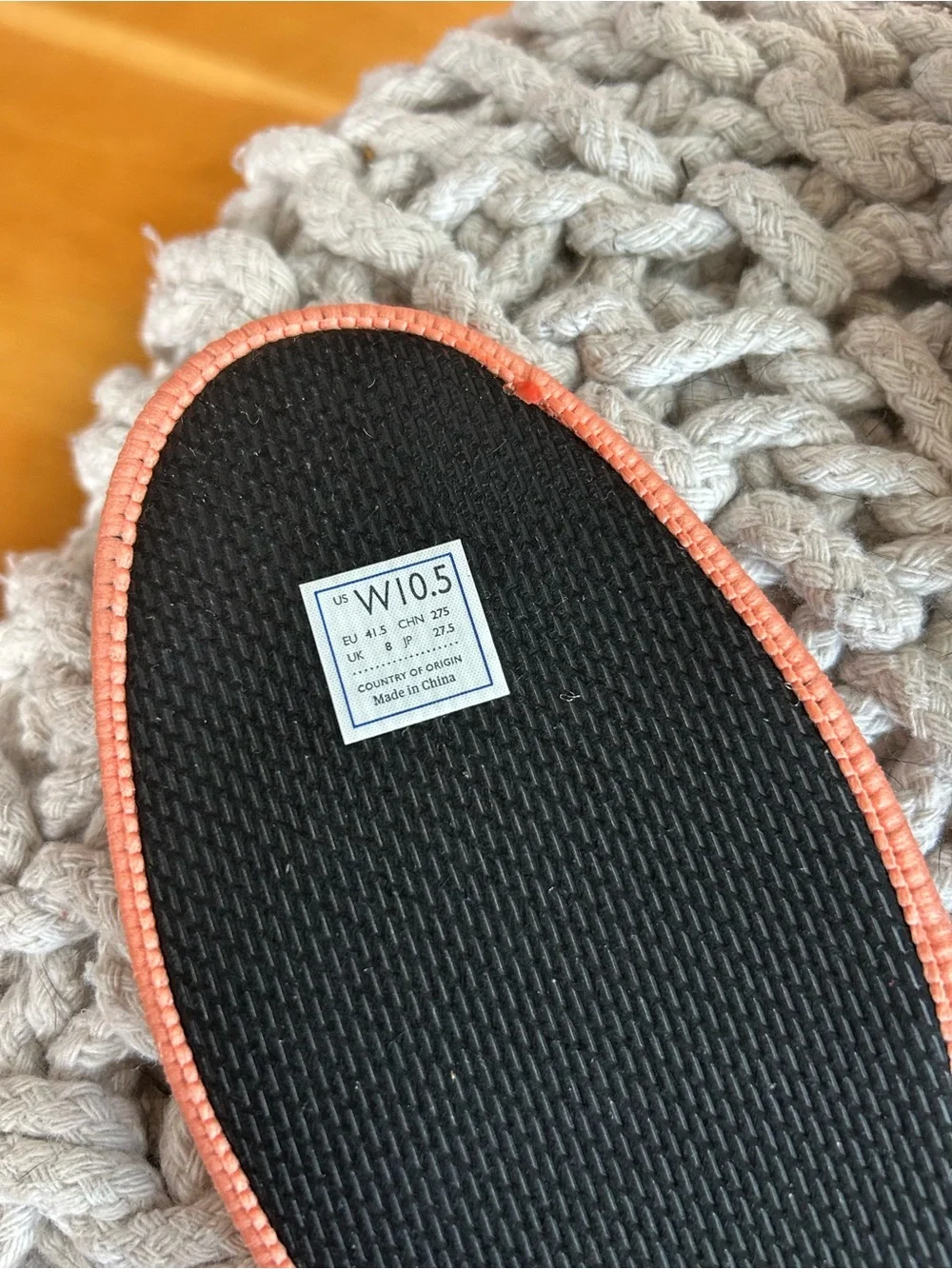 Rothy’s Slip on sneakers in color Boardwalk. Size 10.5